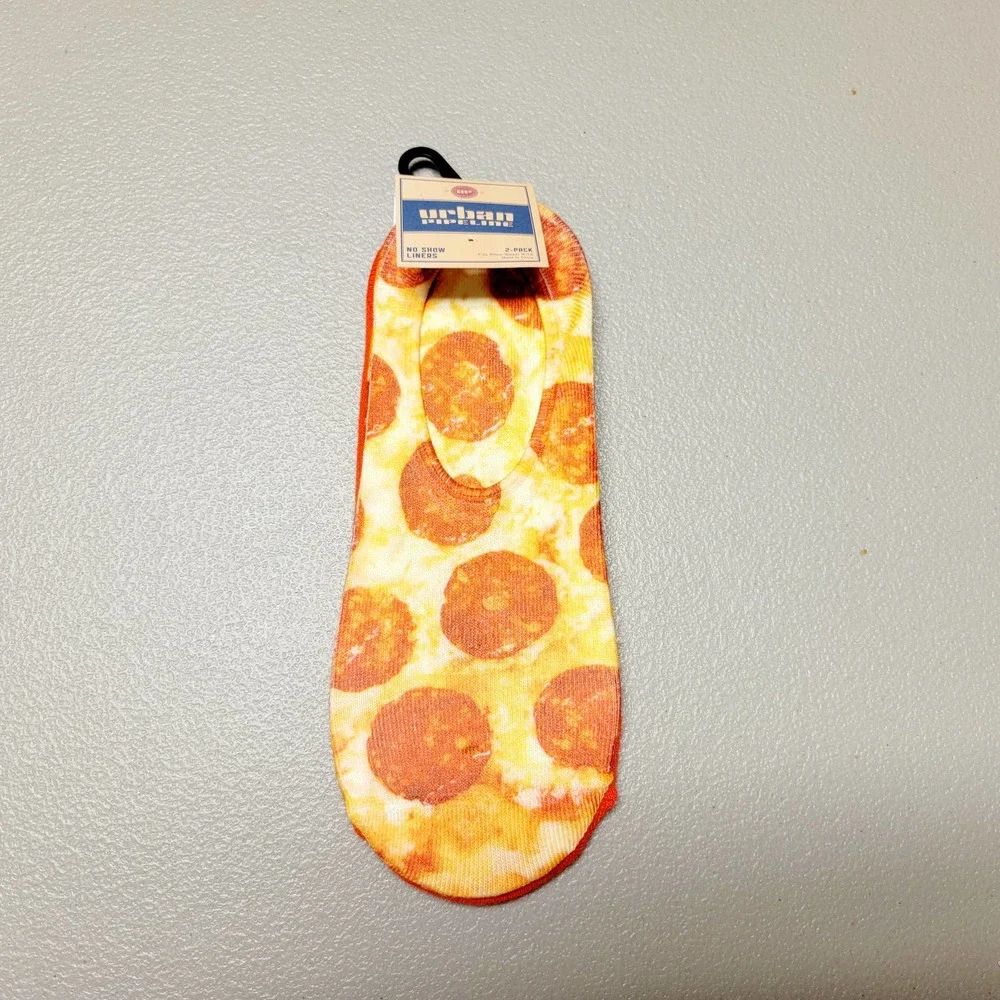 Urban Pipeline Pizza No Show Liners Socks - Size 6-12‎